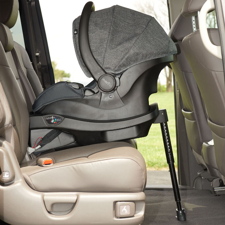 Siège d'auto pour bébés Evenflo GOLD SensorSafe LiteMax DLX avec patte de chargement SafeZone, Pierre de lune - Notre exclusivité
