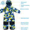 Combinaison de Neige Imperm&eacute;able pour Enfants | Sommets N&eacute;on - 5T (5-6A)