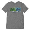 Jurassic Battle Short Sleeve Tee - Charcoal Mix - L