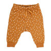 Baby Mode 3 Piece Quilted Jogger Set: Brown Cutie 3-6M