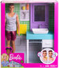 Barbie Shaving Ken Doll and Bathroom Playset