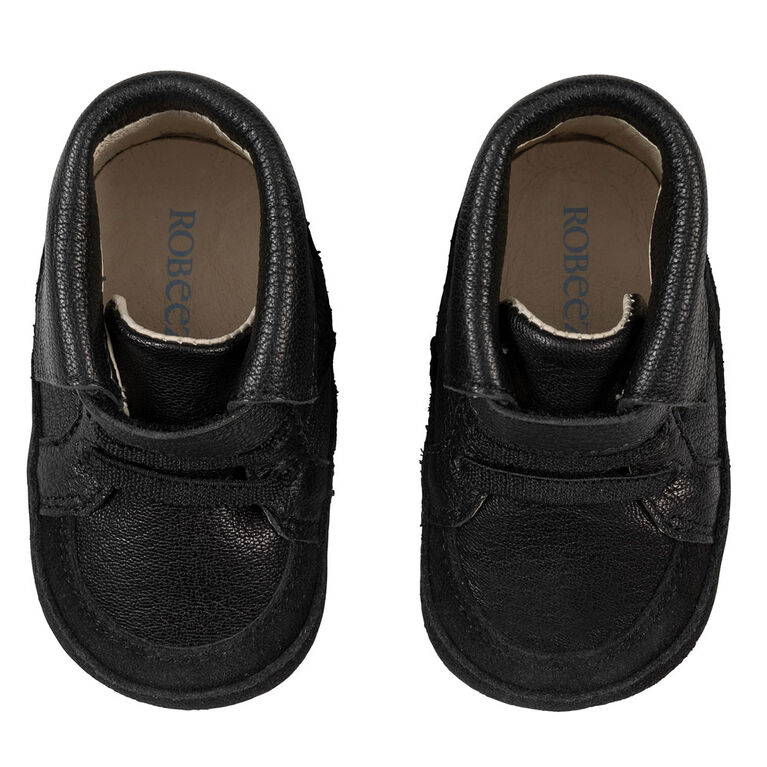 Robeez - First Kicks Grayson Black 3-6M