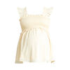 Motherhood Ruffle Sleeve Smocked Babydoll Top