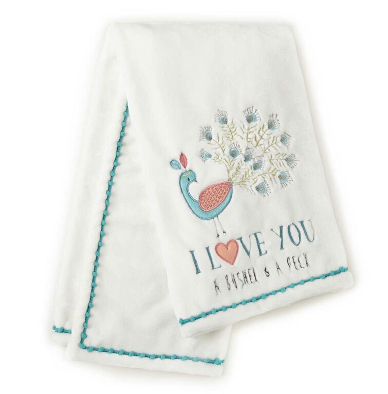 Levtex Baby Fiona Plush Blanket - Peacock | Babies R Us Canada