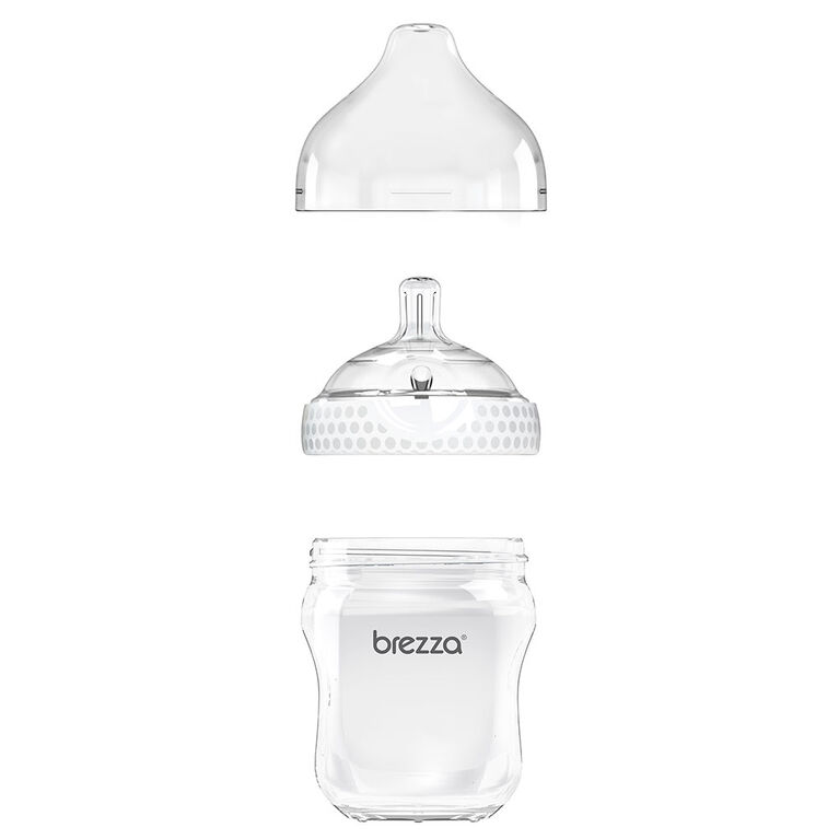 Biberon en polypropylene, 5 oz de Baby Brezza Blanc. Babies R Us Canada