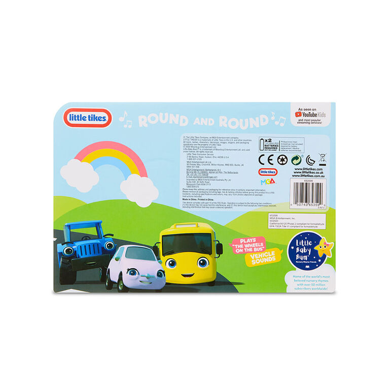 Casse-tête musical avec 5 grosses pièces en bois Little Baby Bum jouant " Les roues de l'autobus "  - Édition anglaise