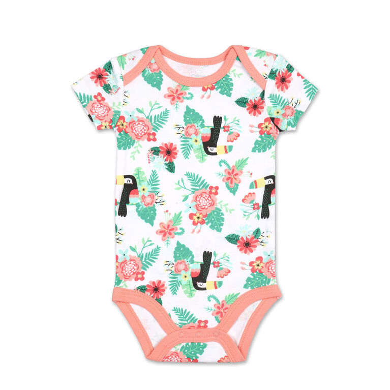 Koala Baby 4Pk Short Sleeved Bodysuit, G Aloha Summer, 69 Months