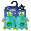 NightBuddies Light-Up Eyes Slippers Plush Turtle Green