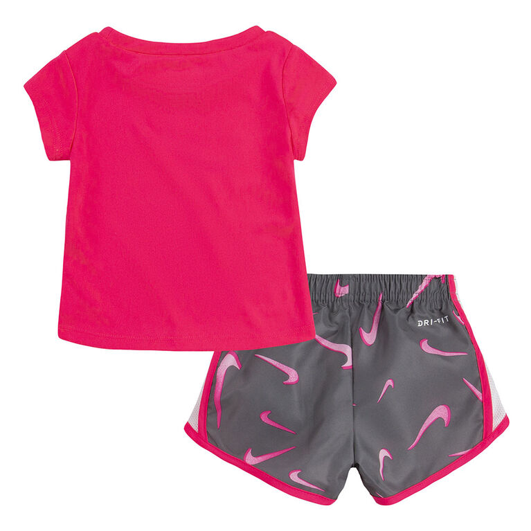 Nike T-shirt and Short Set - Grey