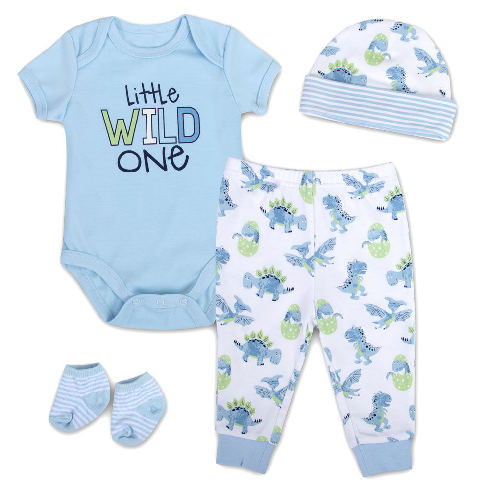 baby essentials 4 piece layette set