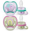 Avent Ultra Air Pacifier 0-6m sun/ rainbow 2pk