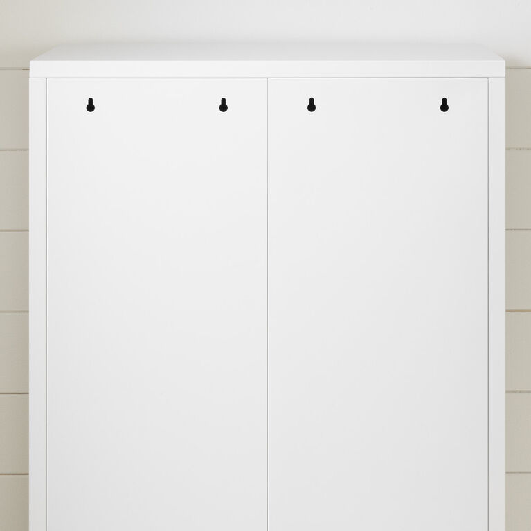 Crea Metal 2-Door Cabinet Pure White