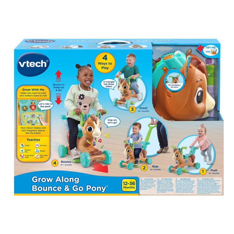 VTech Grow Along Bounce and Go Pony - English Edition