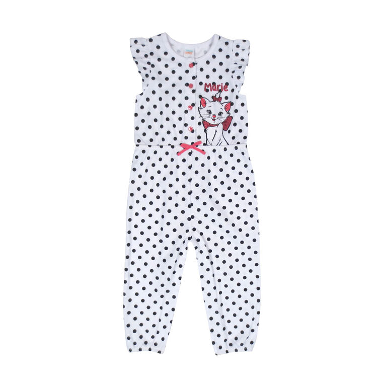 Disney Marie 1 piece Romper - White, 6 months