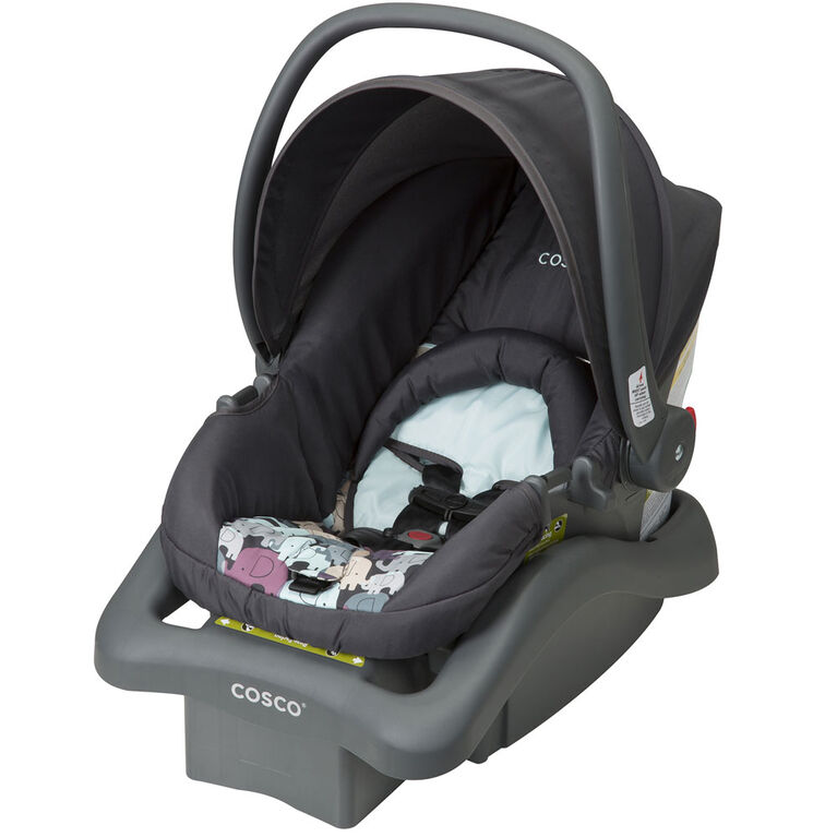 Cosco Light N Comfy Elite Infant Car Seat Elephant Puzzle Pattern Babies R Us Canada - Cosco Infant Car Seat Base Installation