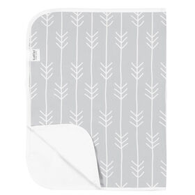 Kushies Portable Changing Pad Liner Flannel Lt. Grey One Direction