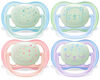 Philips Avent Ultra Air Nighttime Pacifier, 0-6 months, various colors, 2 pack