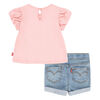 Levi's Sun Top and Shorts Set - Quartz Pink - Size 12M