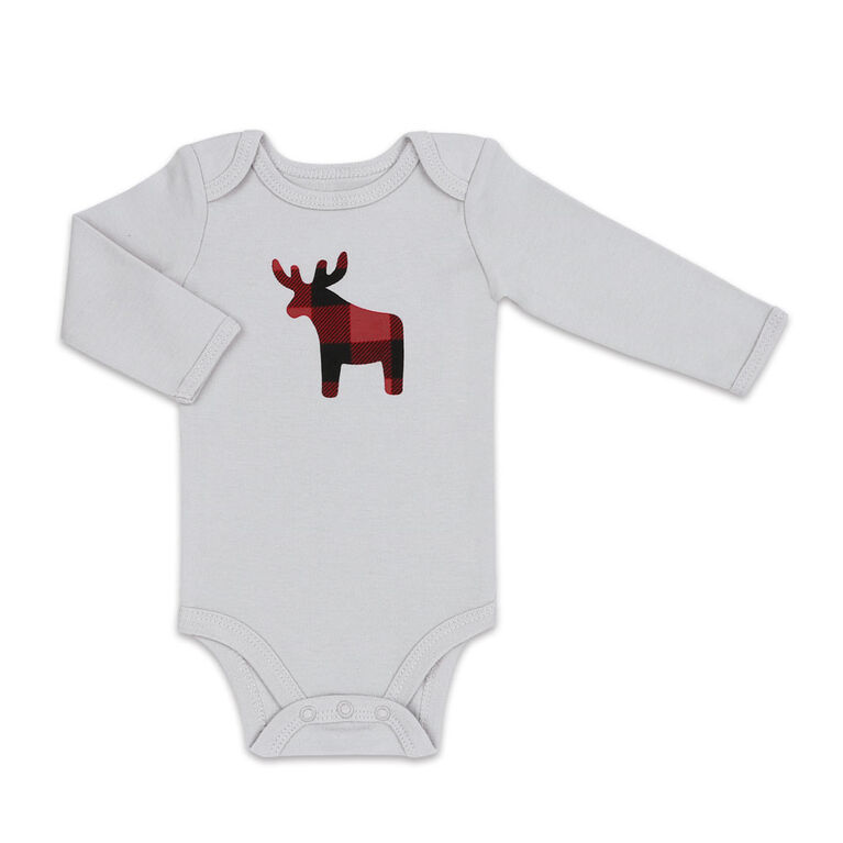 Koala Baby 4Pk Long Sleeve Bodysuit Easily Amoosed, Preemie Babies R