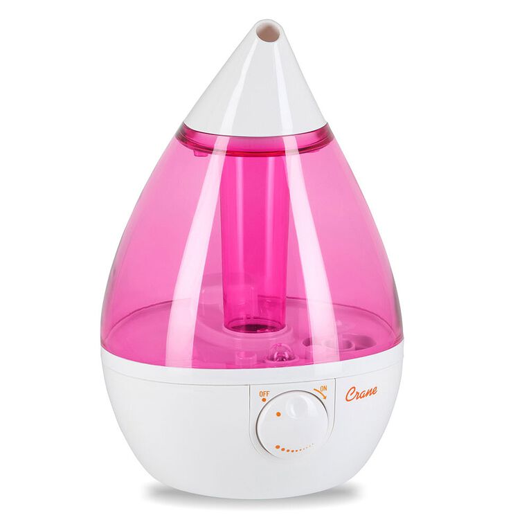 Crane Drop Shape Ultrasonic Cool Mist Humidifier - Pink