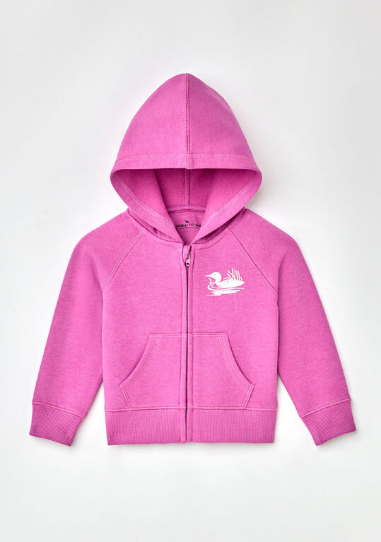 Northern Reflections Littles Loon Zip Chandail à capuchon Rose