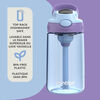 Contigo Aubrey Kids Leak-Proof Spill-Proof Water Bottle, Periwinkle & Amethyst, 14 oz