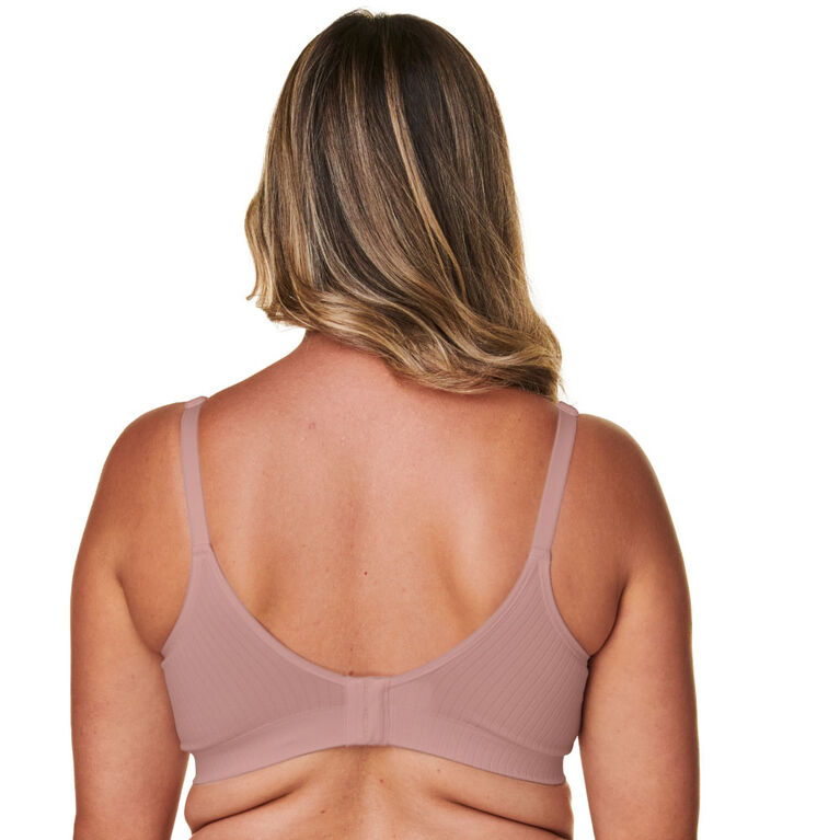 Basics par Bravado Soutien-gorge de grossesse et d’allaitement à une épaisseur, Mink, Grande