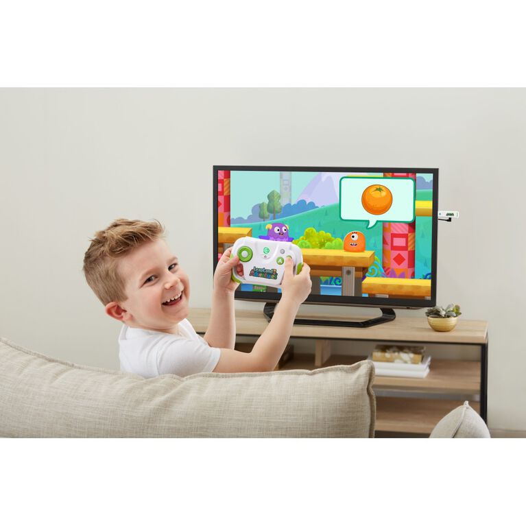 LeapFrog L'aventure LeapLand- Edition anglaise, Jeu vidéo d'apprentissage pour téléviseur, contrôleur sans fil avec clé de jeu HDMI brancher