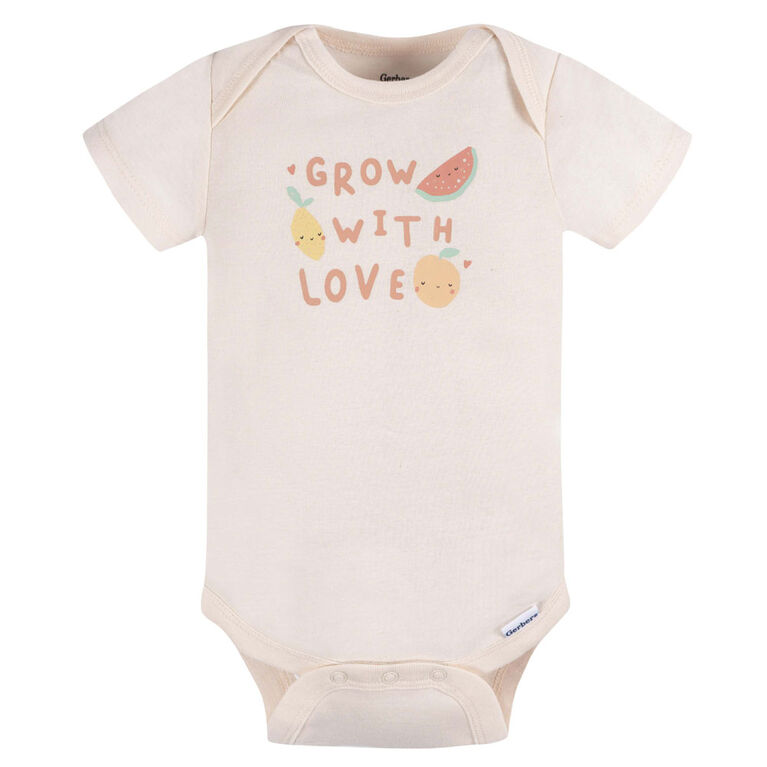 Gerber Childrenswear    Lot de 3 body manches courtes Rose Clair  12 Mois