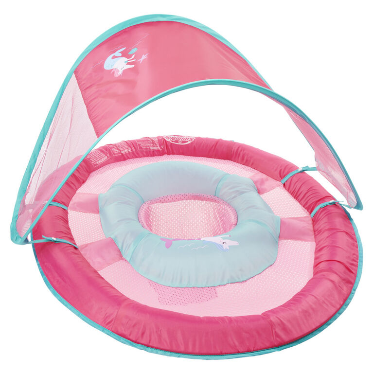 Swimways Bouee Et Pare Soleil Baby Spring Float Licorne Sirene Rose Toys R Us Canada
