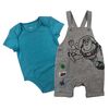 Disney Toy Story 2-Piece Shortall Set - Grey, 12 Months