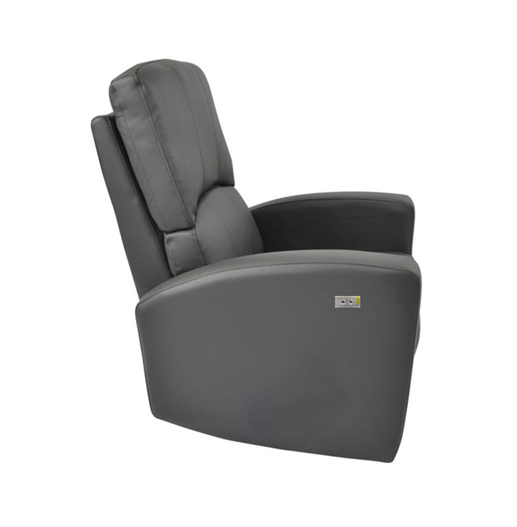 Fauteuil électrique Habana en cuir reconstitué - Gris