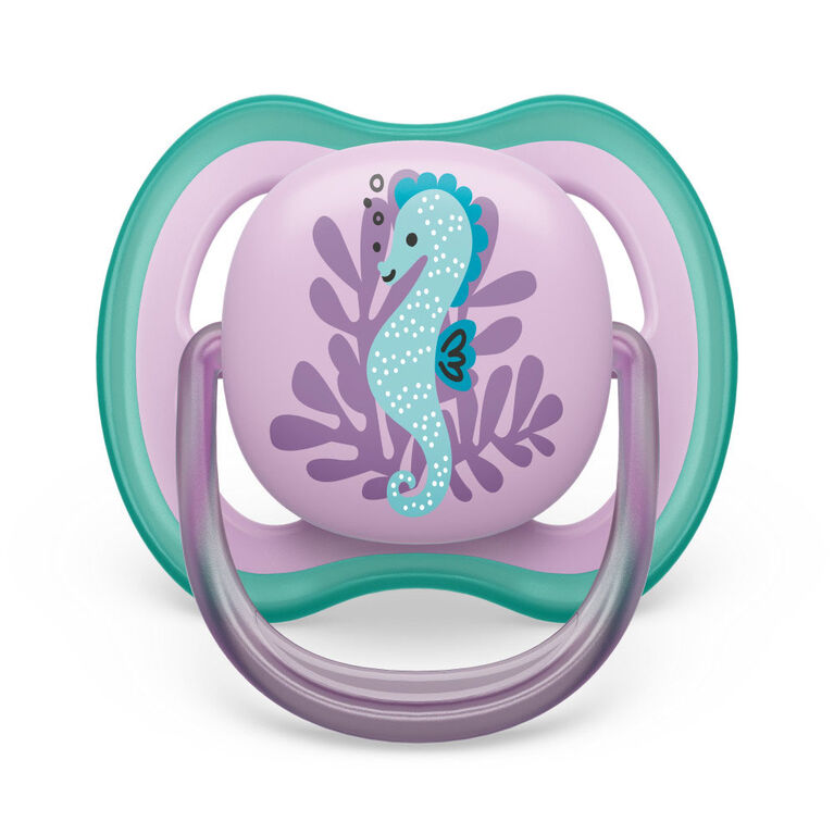 Avent Ultra Air Pacifier 6-18m fish /sea horse 2pk