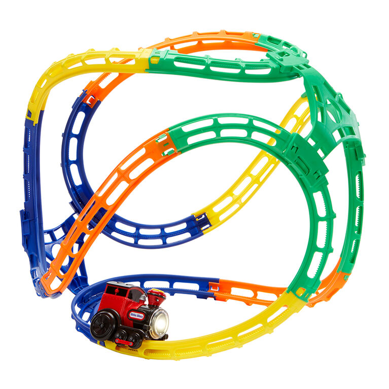 Little TikesMD Tumble TrainMC, train-jouet avec lumières et sons et voie  ferrée réglable qui fera bouger les enfants de 3 ans et +
