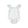 Koala Baby 1 Piece Swimsuit Green Floral Print - 6-9 Months