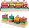 Fisher-Price Empileur de formes en bois, triage, 13éléments