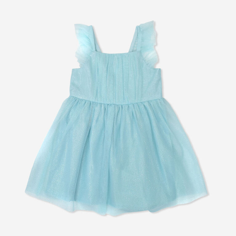 Rococo Mesh Dress Blue 6/12M