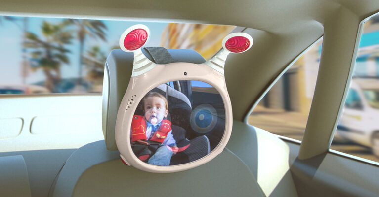 Benbat - Oly Active Baby Car Mirror / Beige / 0-18 Months Old