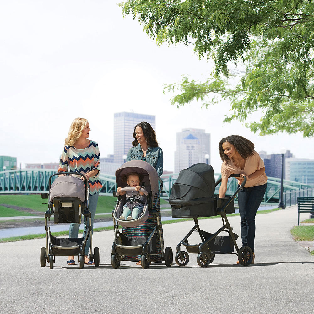 evenflo pivot modular travel system with litemax infant car seat