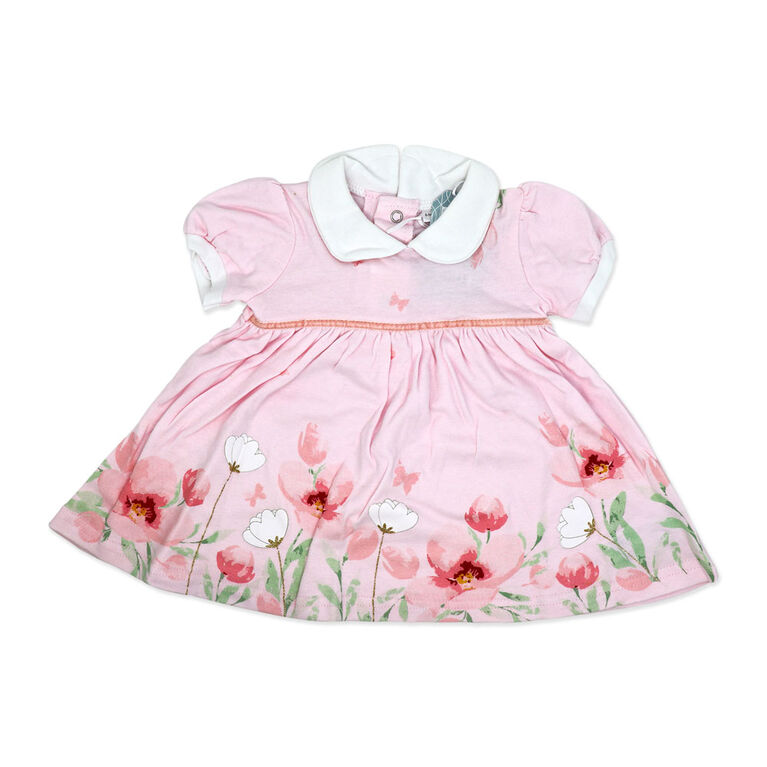 Rock a Bye Baby 2 Piece Dress Set: Pink Floral 