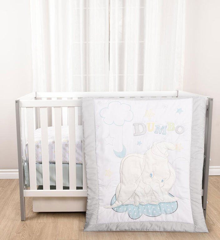 Disney Baby Fitted Crib Sheet & Crib Ruffle- Dumbo