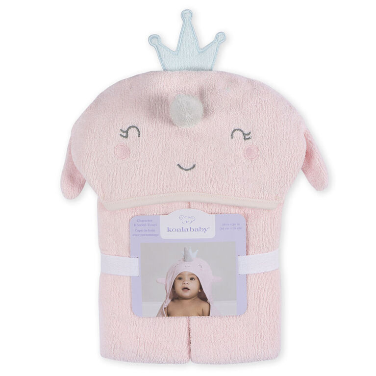 Koala Baby - Serviette à capuche personnage bébé - Narval