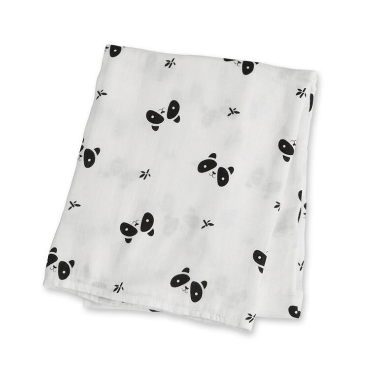 Lulujo Bamboo Muslin Swaddle Blanket - Panda | Babies R Us Canada
