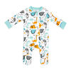Baby Mode Combinaison interlock : Dinosaure turquoise 12M