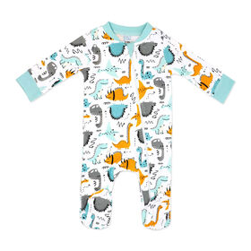 Baby Mode Combinaison interlock : Dinosaure turquoise 12M