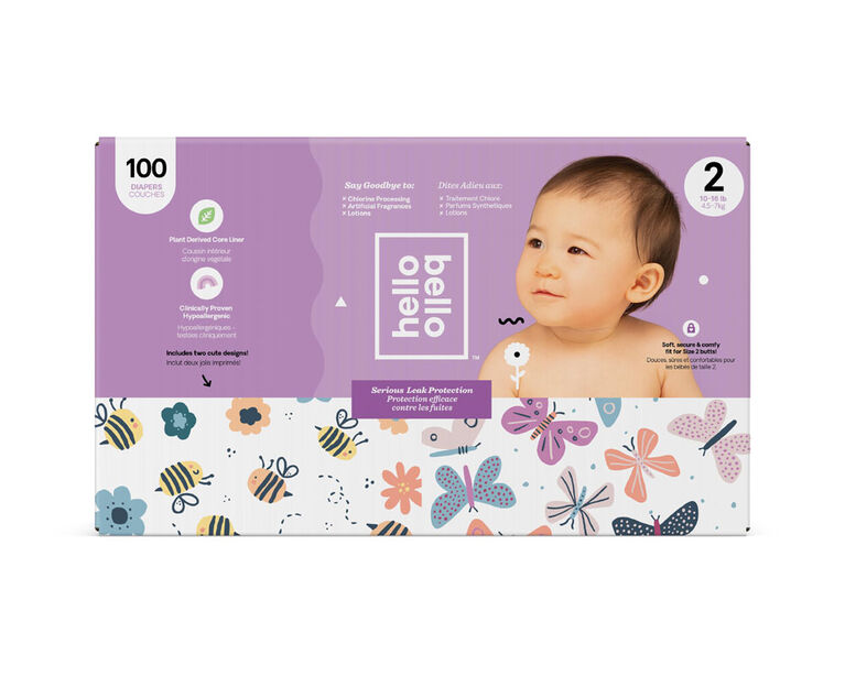 Hello Bello Club Diaper Bees/Butterflies Size 2 Babies R Us Canada