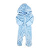 Baby Mode Soild Blue Fleece Pram