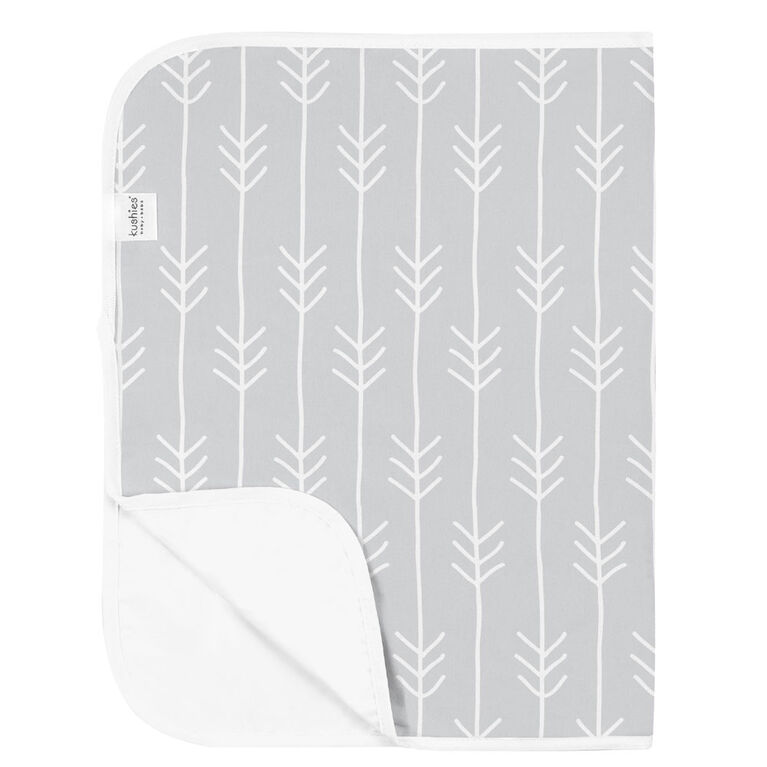 Kushies Alèse imperméable Flannel Flèches gris