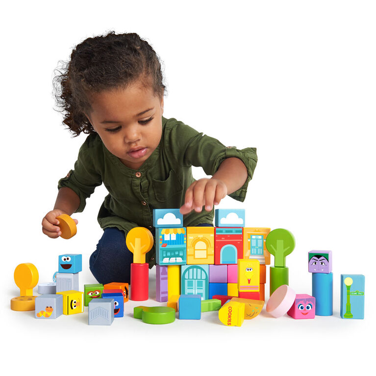 SettheScene Sesame Street Wooden Storytelling Blocks Babies R Us Canada