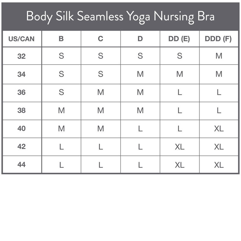 Bravado Designs Body Silk Seamless Yoga Nursing bra - Charcoal Heather, Small